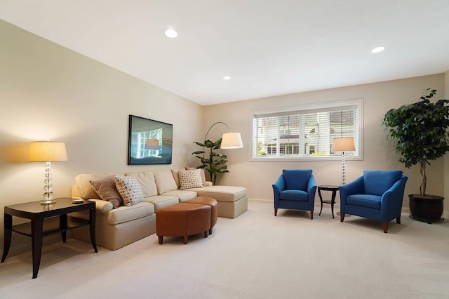 6415 Green Stone Loop, Dublin, OH 43016 - carpeted living area featuring recessed lighting and baseboards