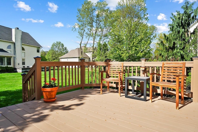 6415 Green Stone Loop, Dublin, OH 43016 - wooden terrace featuring a yard