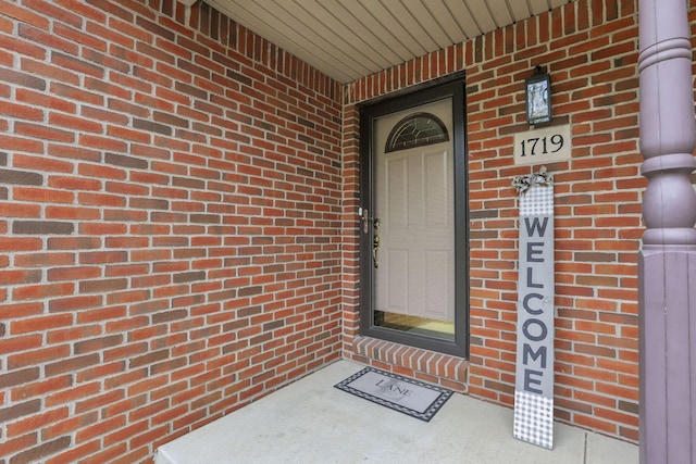 1719 Marion Rd NW, Utica, OH 43080 - property entrance featuring brick siding