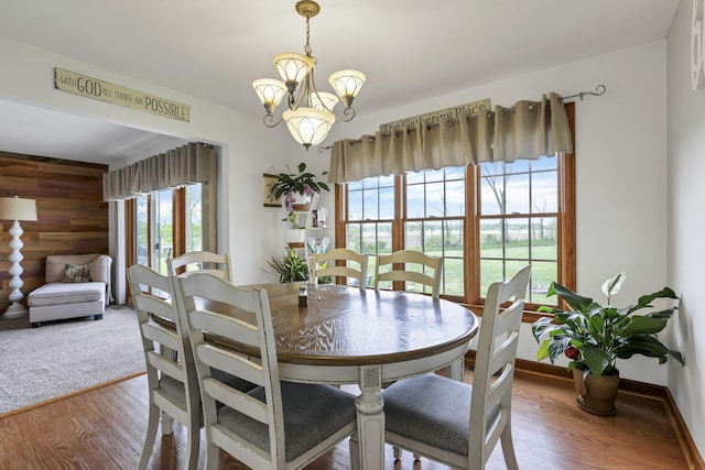 1719 Marion Rd NW, Utica, OH 43080 - dining space with wood finished floors and a chandelier