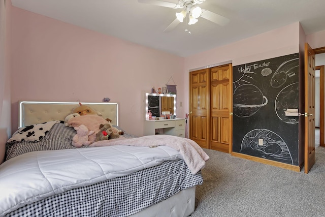 1719 Marion Rd NW, Utica, OH 43080 - bedroom featuring carpet floors and a ceiling fan