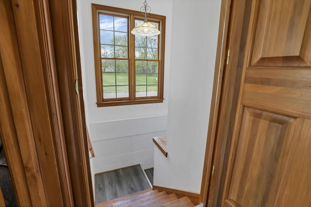 1719 Marion Rd NW, Utica, OH 43080 - staircase with wood finished floors