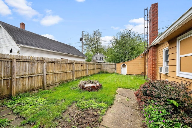 616 E Chestnut St, Mount Vernon, OH 43050 - view of yard with a fire pit and cooling unit