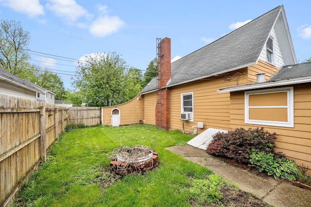 616 E Chestnut St, Mount Vernon, OH 43050 - view of yard with a fire pit and cooling unit