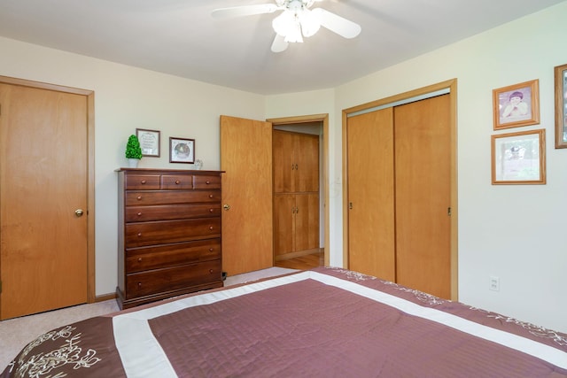 316 Charleston Ave, Columbus, OH 43214 - bedroom with a closet and a ceiling fan