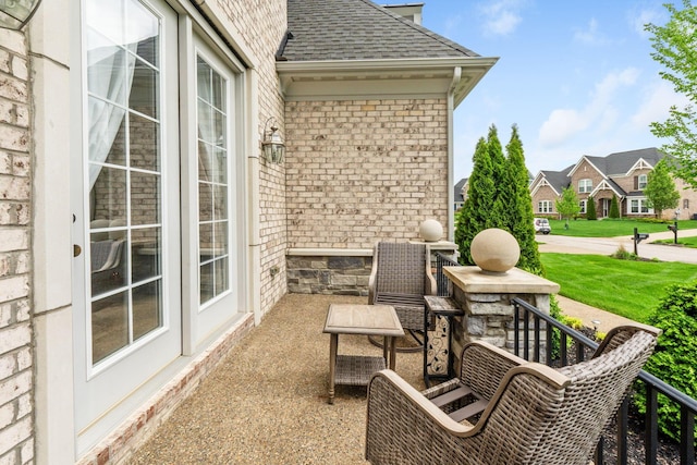 6540 Marshview Dr, Hilliard, OH 43026 - view of patio with a residential view