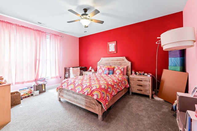 6540 Marshview Dr, Hilliard, OH 43026 - bedroom featuring carpet floors and a ceiling fan