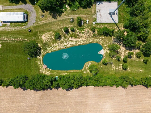 10164 Busey Rd, Canal Winchester, OH 43110 - aerial view of property and surrounding area featuring a large body of water