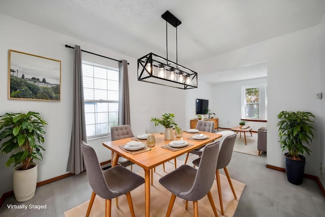dining area with baseboards