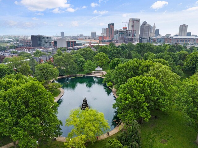 103 Lundy St, Columbus, OH 43215 - drone / aerial view of skyline and a large body of water