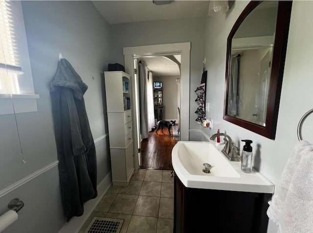 44 King Ave, Newark, OH 43055 - bathroom featuring tile patterned floors and vanity