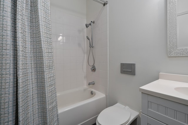 78 E Chestnut St Unit 205, Columbus, OH 43215 - full bathroom featuring vanity, shower / tub combo with curtain, and toilet