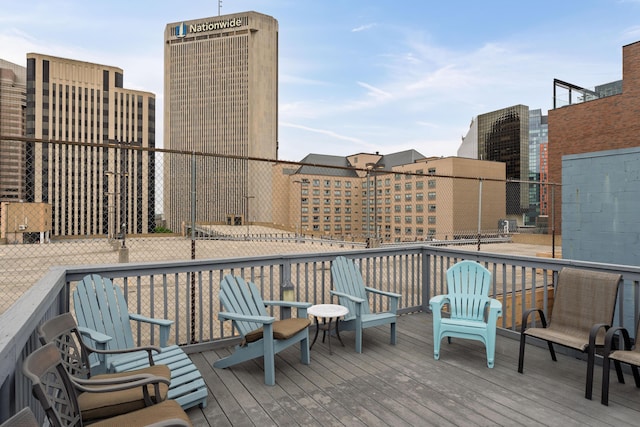 78 E Chestnut St Unit 205, Columbus, OH 43215 - view of wooden terrace