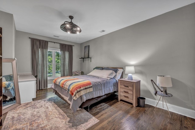 3720 Hyatts Rd, Powell, OH 43065 - bedroom featuring dark wood-style floors and baseboards