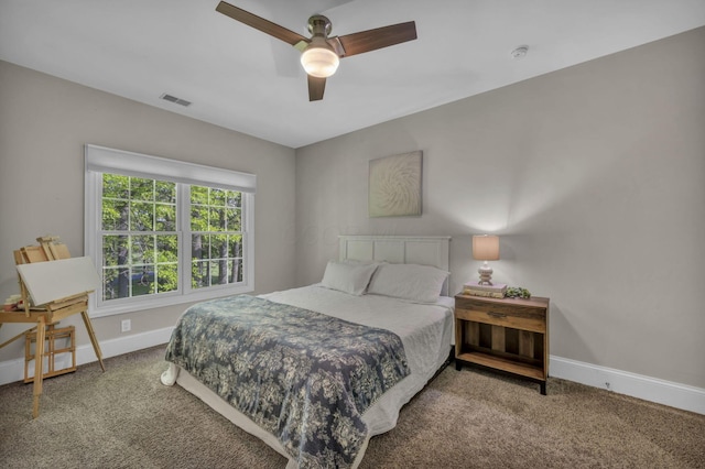 3720 Hyatts Rd, Powell, OH 43065 - carpeted bedroom featuring baseboards and ceiling fan