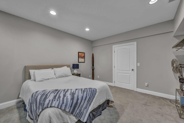3720 Hyatts Rd, Powell, OH 43065 - carpeted bedroom with baseboards and recessed lighting