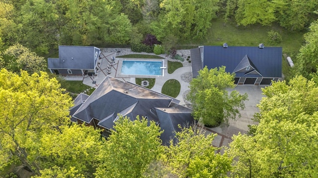 3720 Hyatts Rd, Powell, OH 43065 - view from above of property featuring a forest