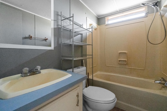 376 Benton Rd, Sycamore, OH 44882 - full bath with toilet, vanity, and shower / bath combination