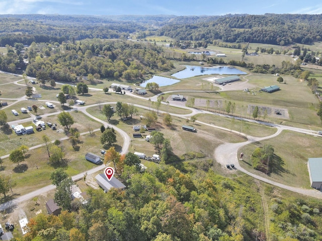 54780 Opossum Run Rd, Senecaville, OH 43780 - aerial view of property's location with a nearby body of water and a forest