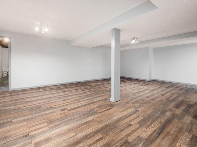 3182 Grey Fox Dr, Columbus, OH 43230 - finished basement featuring baseboards and wood finished floors