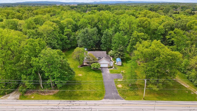 7227 Stemen Rd, Pickerington, OH 43147 - aerial view of property and surrounding area with a heavily wooded area