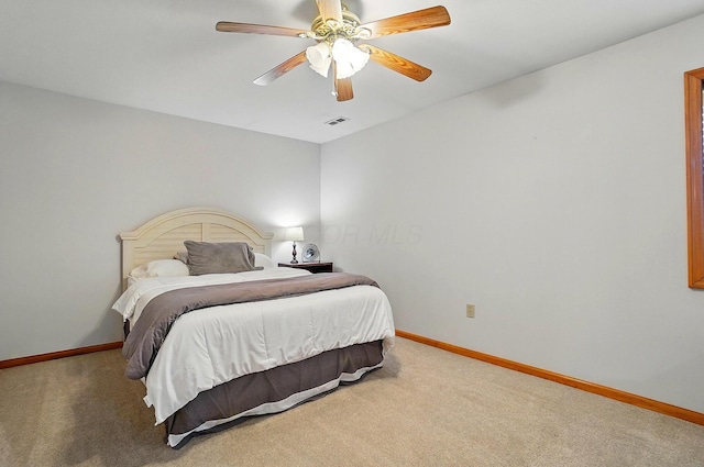 7227 Stemen Rd, Pickerington, OH 43147 - bedroom featuring carpet floors, baseboards, and ceiling fan