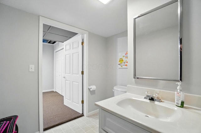 7227 Stemen Rd, Pickerington, OH 43147 - bathroom featuring vanity and baseboards