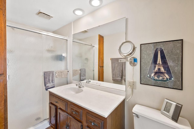13535 Vans Valley Rd, Galena, OH 43021 - full bathroom with toilet, vanity, and a shower stall