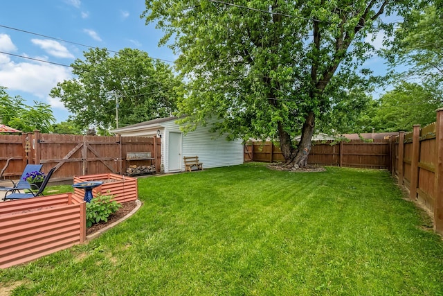 19 Vaughn Rd, Delaware, OH 43015 - fenced backyard with a vegetable garden