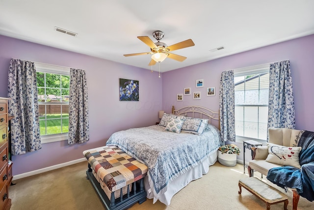 19 Vaughn Rd, Delaware, OH 43015 - carpeted bedroom featuring baseboards and a ceiling fan