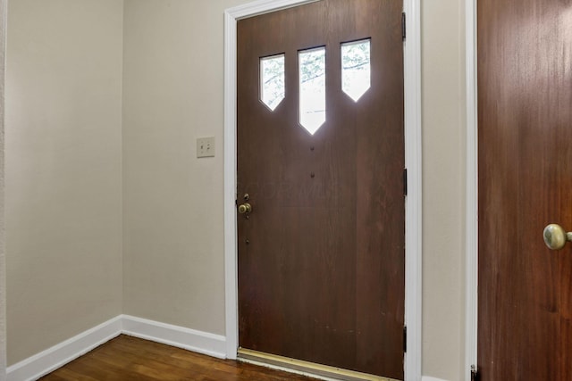 206 Goose Pond Rd, Newark, OH 43055 - entrance foyer featuring baseboards and dark wood-style flooring