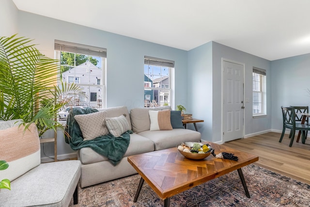 225 Reeb Ave, Columbus, OH 43207 - living area with light wood finished floors and baseboards