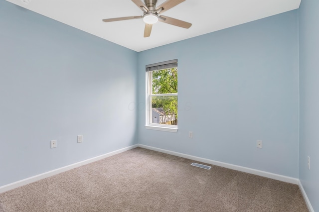 225 Reeb Ave, Columbus, OH 43207 - carpeted empty room featuring ceiling fan and baseboards