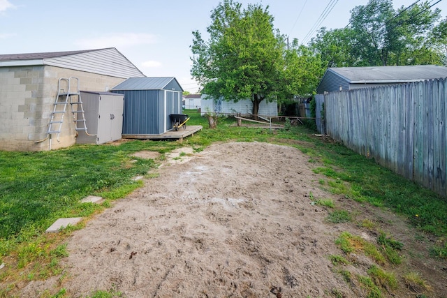 2806 Claude Dr, Columbus, OH 43207 - fenced backyard featuring a shed and an outdoor structure