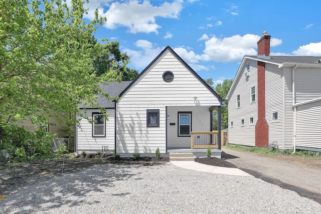 view of front of home with a porch