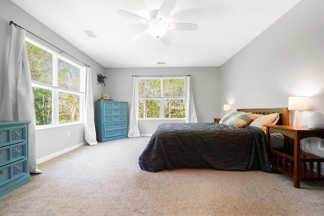 7353 Selma Pike, South Charleston, OH 45368 - bedroom with carpet flooring, baseboards, and a ceiling fan
