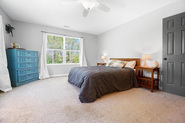 7353 Selma Pike, South Charleston, OH 45368 - bedroom with carpet, ceiling fan, and baseboards