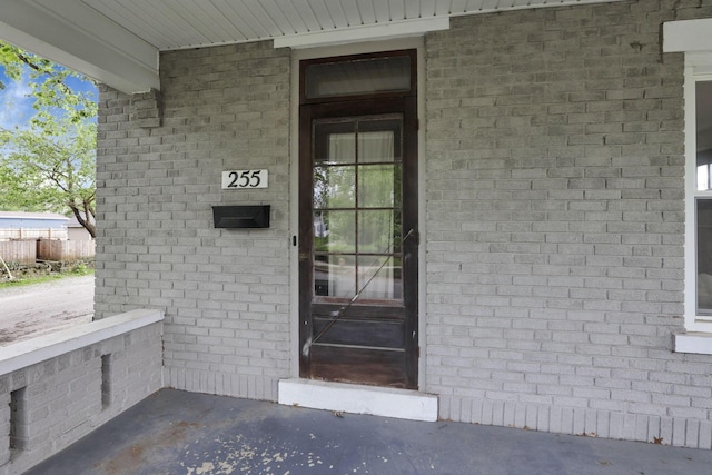 255 E Kelso Rd, Columbus, OH 43202 - doorway to property featuring brick siding