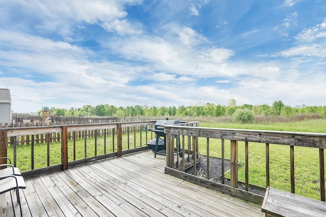 5617 Branchville Dr, Canal Winchester, OH 43110 - wooden terrace with a grill