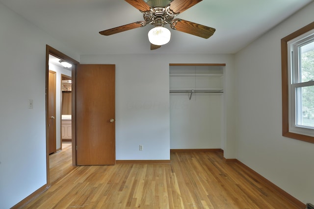 6070 Barberry Holw, Columbus, OH 43213 - unfurnished bedroom with a closet, light wood finished floors, and baseboards