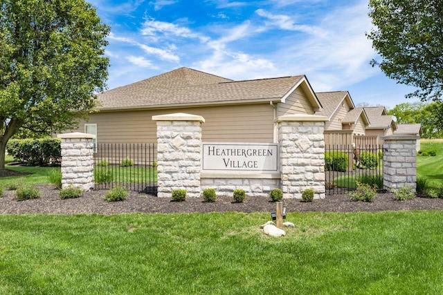 4 Claire Ct, Circleville, OH 43113 - community sign featuring a gate