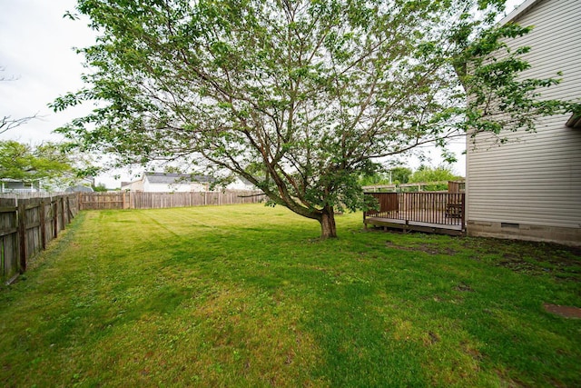 5039 Lee Rd, South Bloomfield, OH 43103 - view of yard with a wooden deck