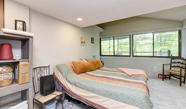 1160 Flathead Ln, Sugar Grove, OH 43155 - carpeted bedroom with vaulted ceiling and recessed lighting
