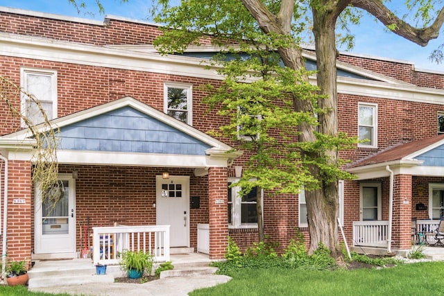 1369 Meadow Rd, Columbus, OH 43212 - multi unit property featuring a porch and brick siding