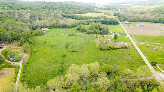 7885 Upper Twin Rd, South Salem, OH 45681 - aerial view of sparsely populated area with a heavily wooded area