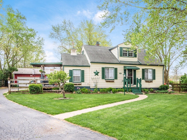 7677 Opossum Run Rd, London, OH 43140 - view of front of house with a chimney