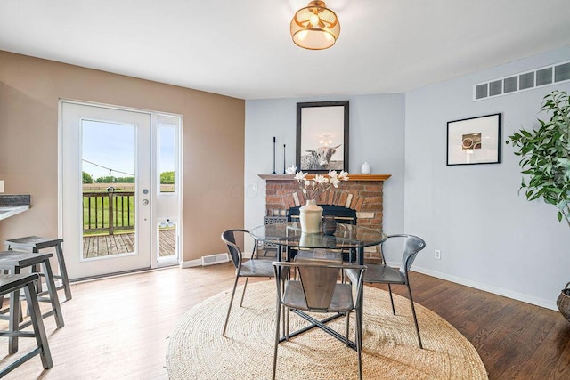 8950 Woodhaven Rd, Johnstown, OH 43031 - dining space with wood finished floors and baseboards