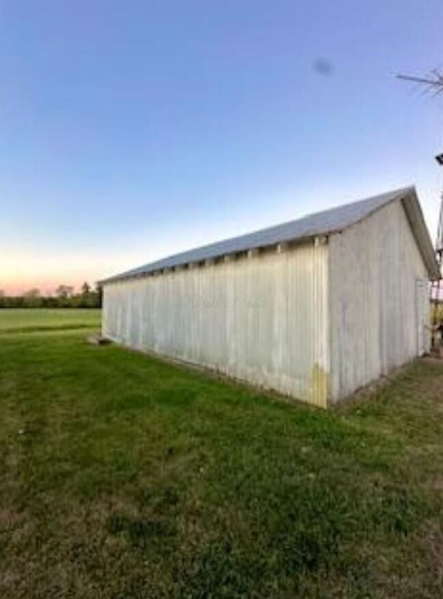 7378 Irvin Shoots Rd W, Morral, OH 43337 - view of pole building featuring a yard