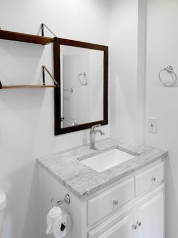 432 E Rich St Unit 3K, Columbus, OH 43215 - bathroom with vanity and toilet