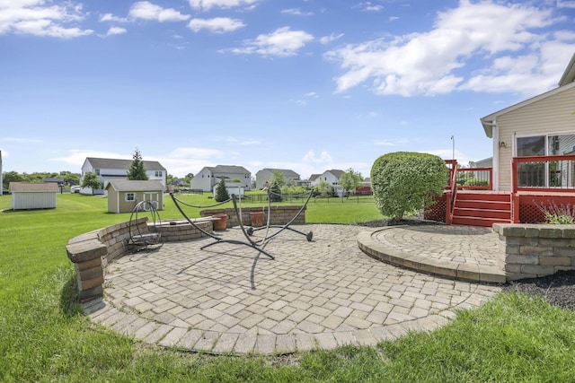 135 Tassel View St, Pataskala, OH 43062 - view of patio / terrace featuring a deck and a residential view